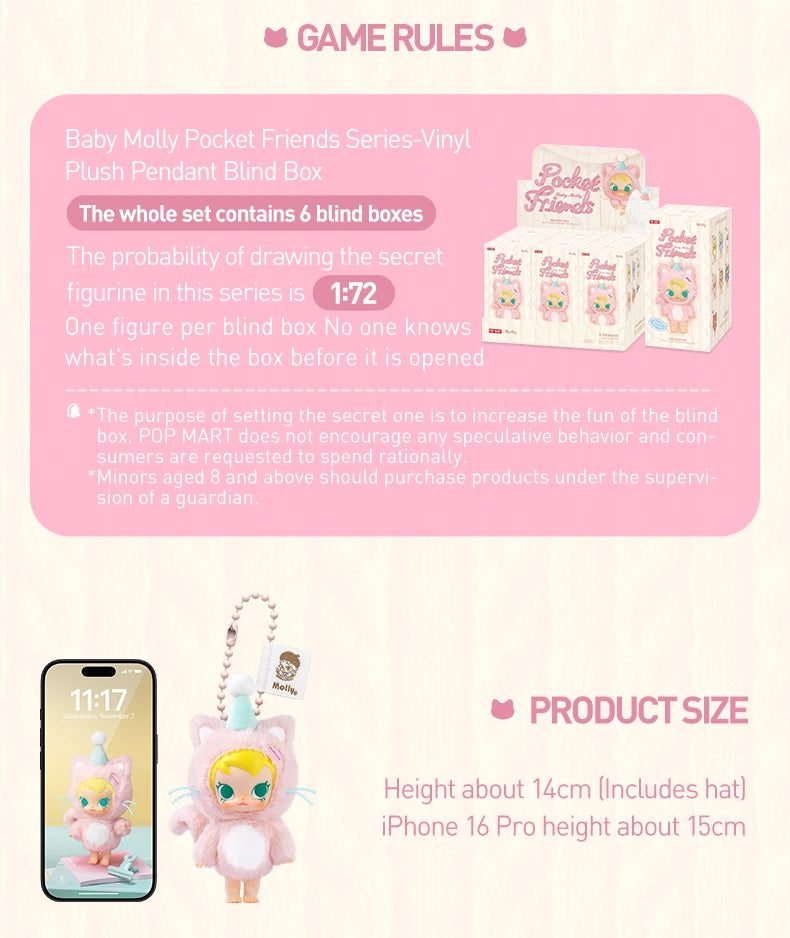 POP MART Baby Molly Pocket Friends Series